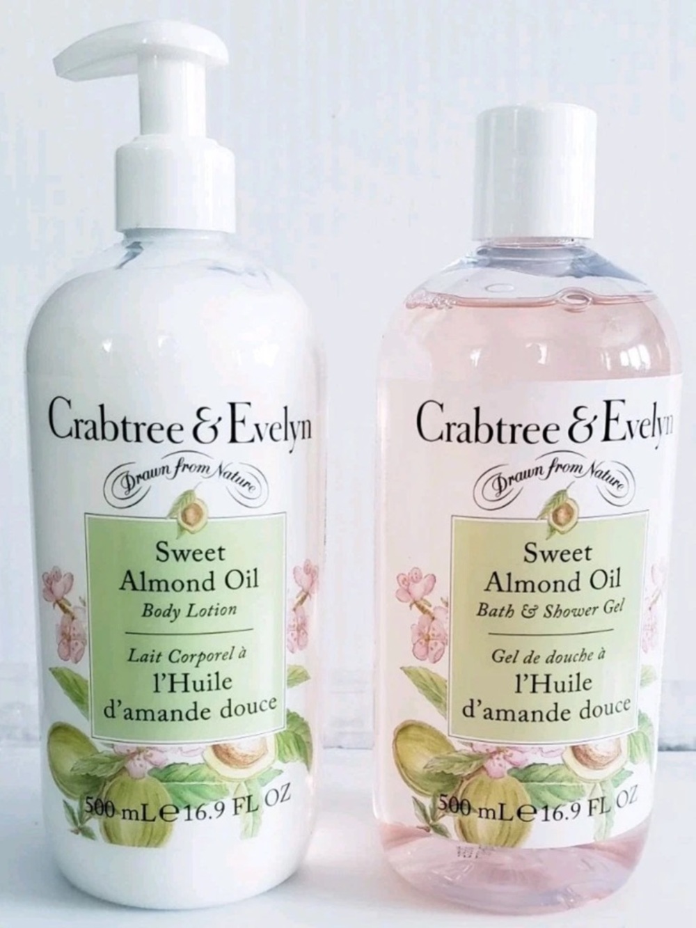 Crabtree & Evelyn Lavender Body Lotion & Bath/Shower Gel 16.9 Fl Oz (Lot Of 2)